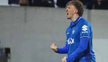 Merveille Papela freut sich über Marseilers Tor