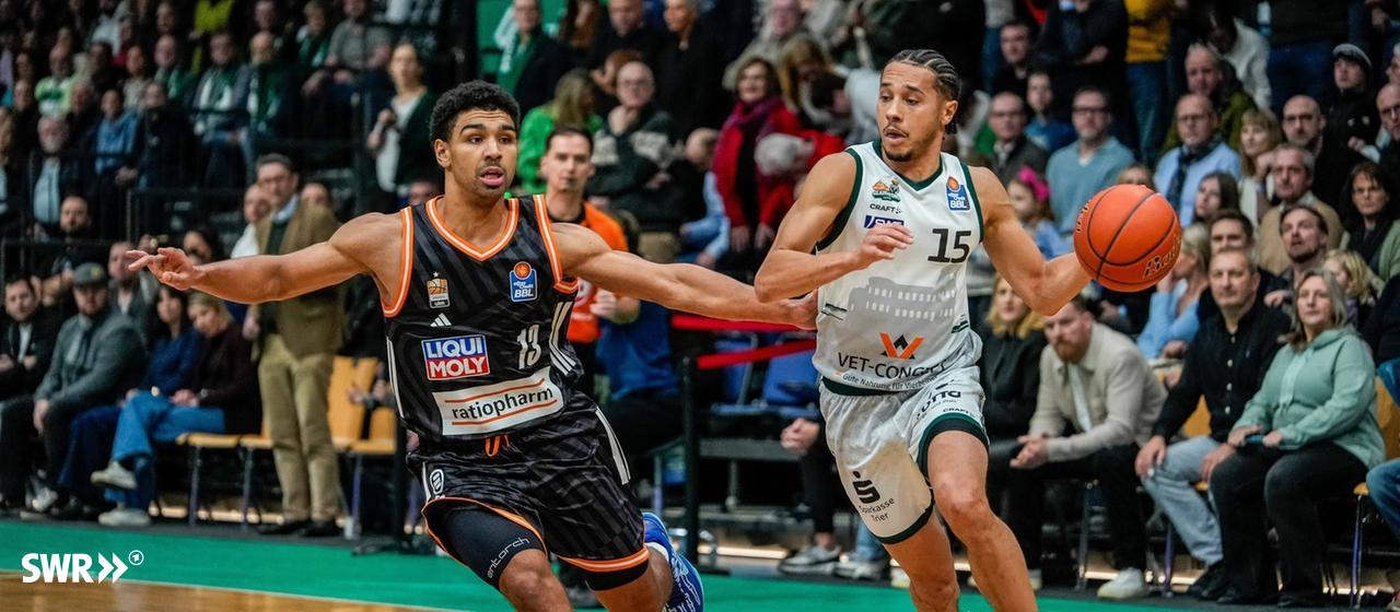 Die Gladiators Trier zeigen eine starke Leistung gegen Rathiopharm Ulm. | IMAGO, IMAGO / Jan Huebner Die Gladiators Trier zeigen eine starke Leistung gegen Rathiopharm Ulm.