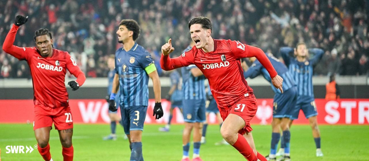 Igor Matanovic hat den SC Freiburg in der Europa League gegen Maccabi Tel Aviv spät mit 1:0 in Führung gebracht. | IMAGO, Eibner Igor Matanovic hat den SC Freiburg in der Europa League gegen Maccabi Tel Aviv spät mit 1:0 in Führung gebracht.