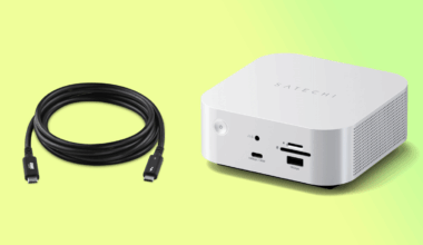 TB5-Zubehör: Kabel mit zwei Metern, Dock im Mac-mini-Design