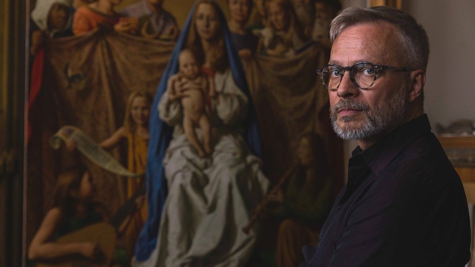 Filmpremiere: "Triegel trifft Cranach" schaut dem Maler Michael Triegel bei der Arbeit zu