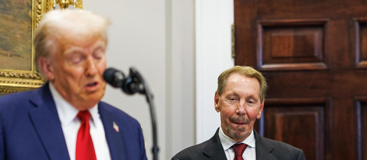 Donald Trump und Larry Ellison