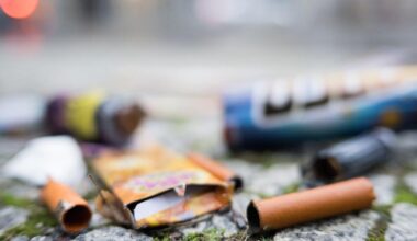 Straßenreinigung beseitigt Müll und abgebranntes Feuerwerk