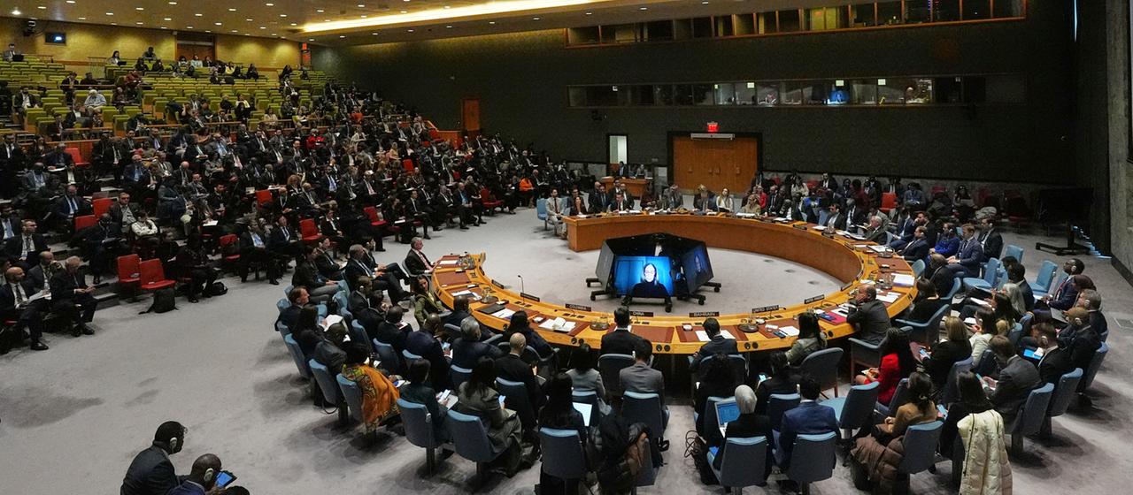 Sitzung des UN-Sicherheitsrats in New York, USA. | dpa Sitzung des UN-Sicherheitsrats in New York, USA.