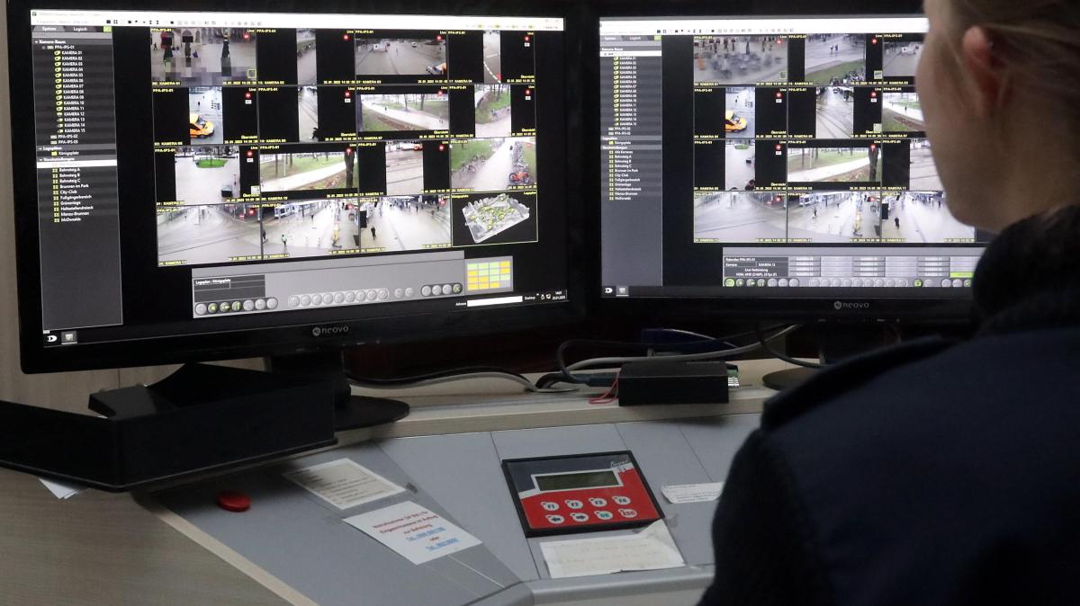 Videoüberwachung am Augsburger Königsplatz: Polizei-Kameras zeichnen Gewaltdelikt auf