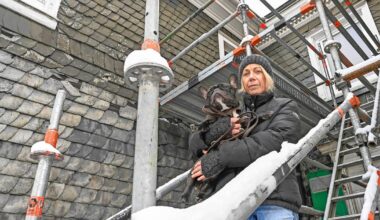Metallgerüst ersetzt seit Monaten die einstige Holzterrasse