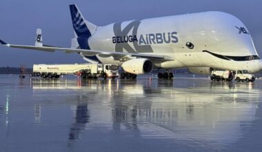 Seltener Airbus Beluga XL außerplanmäßig zu Besuch