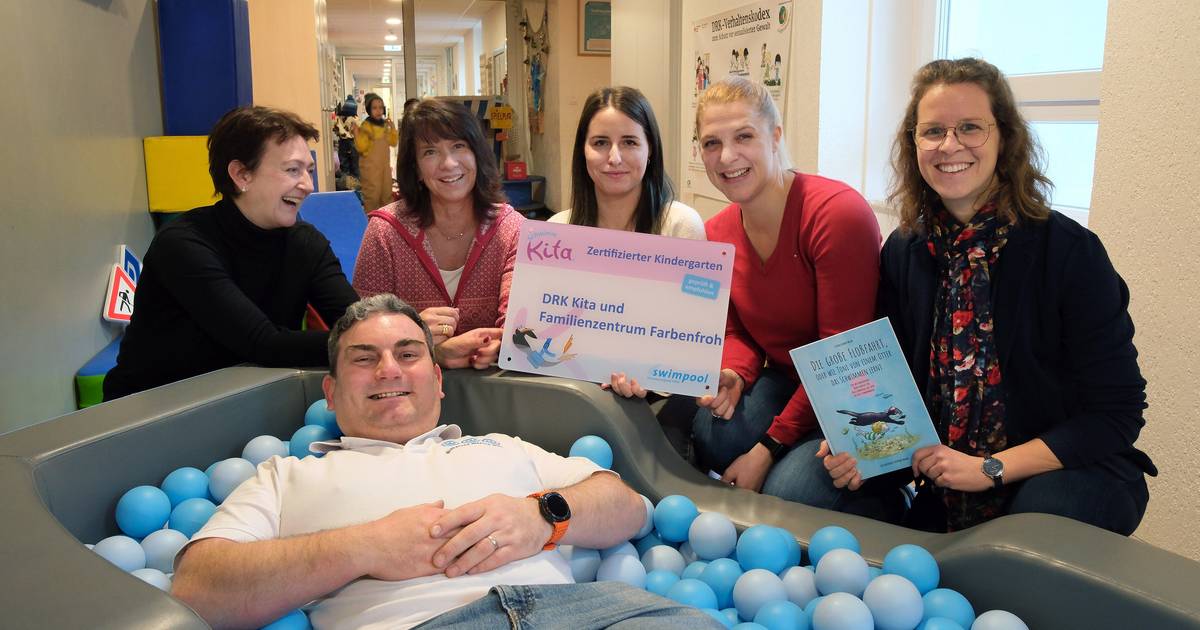DRK Kita als Schwimmkita ausgezeichnet