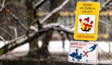 Kälte lässt Seen zufrieren: Eisflächen sind hochgefährlich