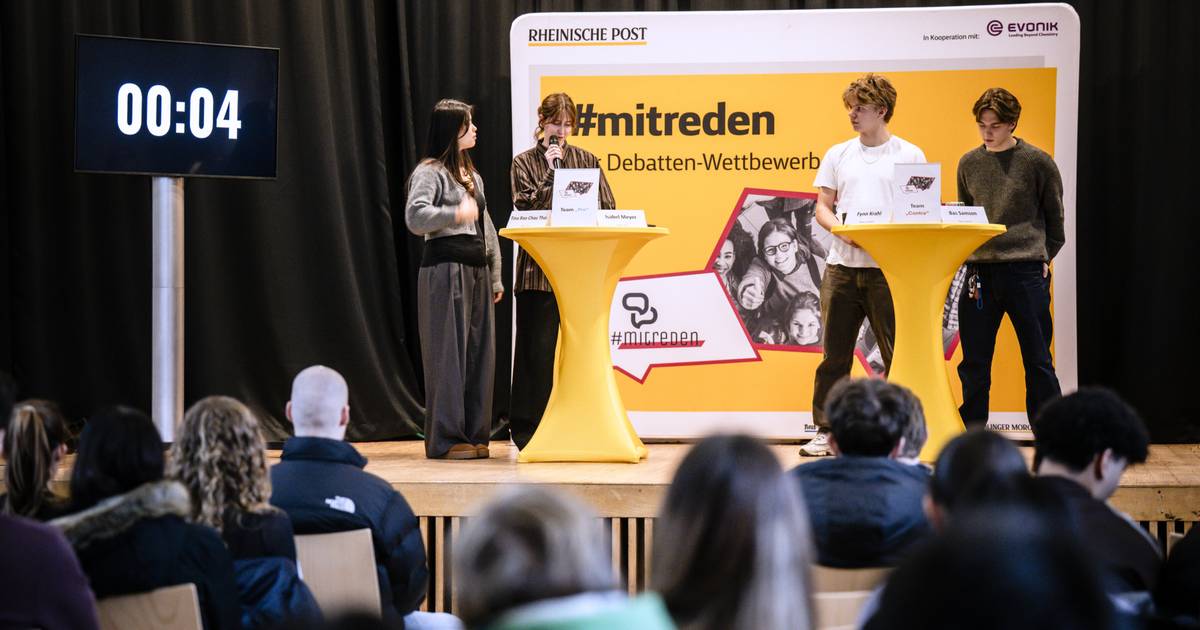 Schüler diskutieren über die autofreie Innenstadt