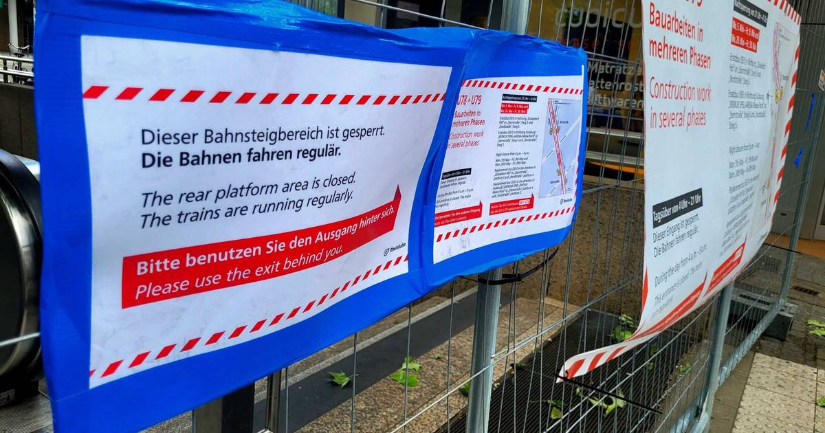 U-Bahnhof Nordstraße Düsseldorf: Bahnsteig noch Monate gesperrt