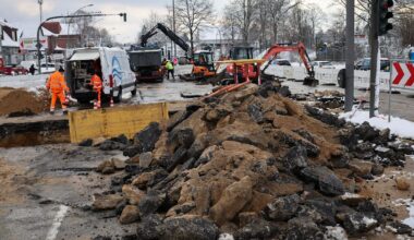 Wasserrohrbruch-Reparatur dauert länger - Versorgung sicher