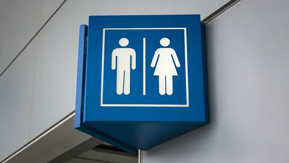 Hinweisschild WC