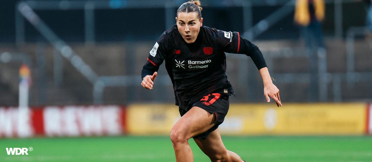 Leverkusens Carlotta Wamser am Ball | IMAGO/Beautiful Sports Leverkusens Carlotta Wamser am Ball