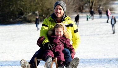 Mit Schlitten und auf Skiern unterwegs in Nürnberg