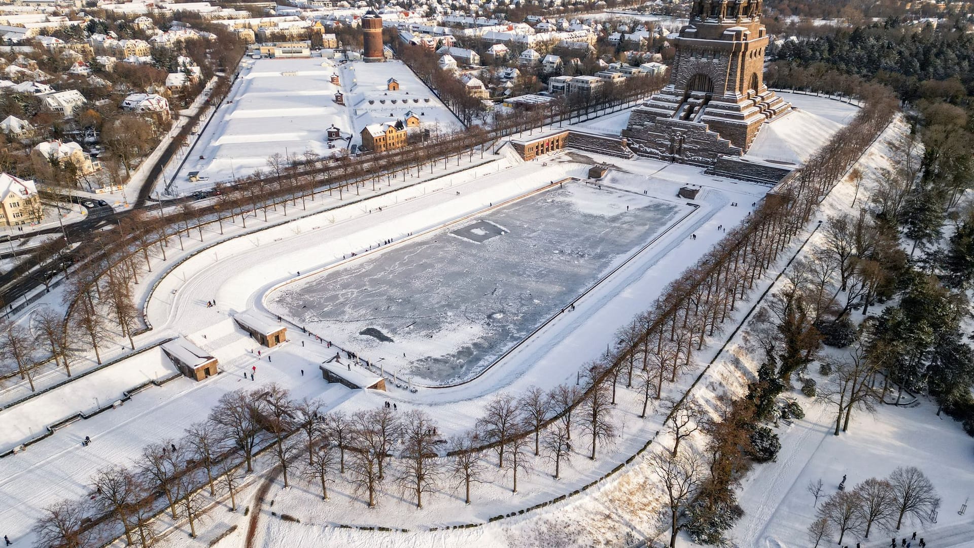 Winterwetter in Leipzig