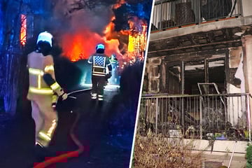 Dresden: Balkonbrand in Dresden greift auf Wohnung über: Zwei Personen verletzt