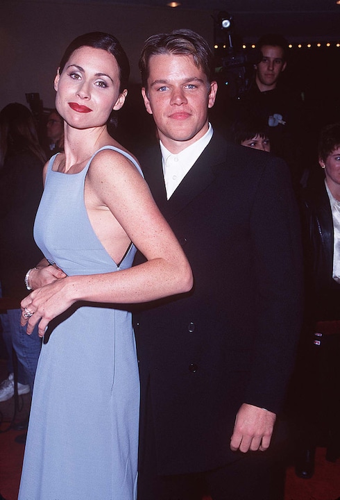 Es war einmal: Minnie Driver mit ihrem einstigen Freund Matt Damon bei der "Good Will Hunting"-Premiere in Kalifornien.