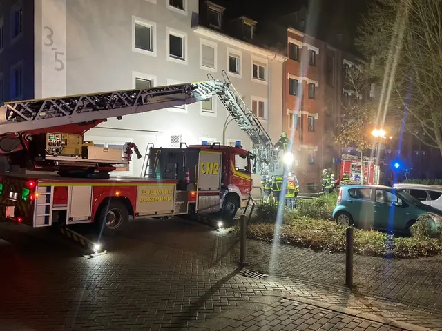 Drehleitereinsatz Bollwerkstraße | Foto: Feuerwehr Dortmund 