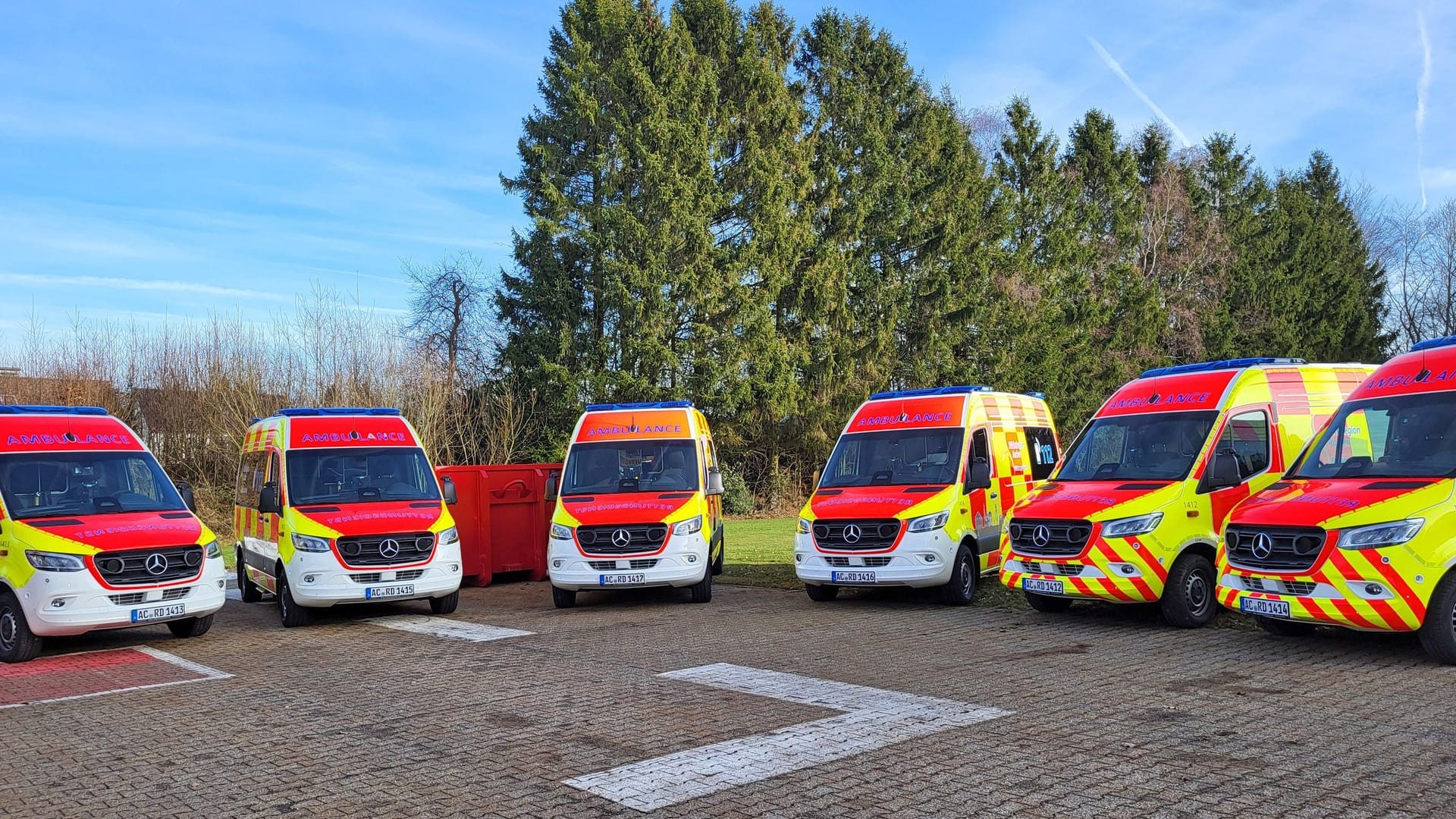 250.000 Euro pro Stück: Die Städteregion hat elf neue Krankenwägen gekauft.