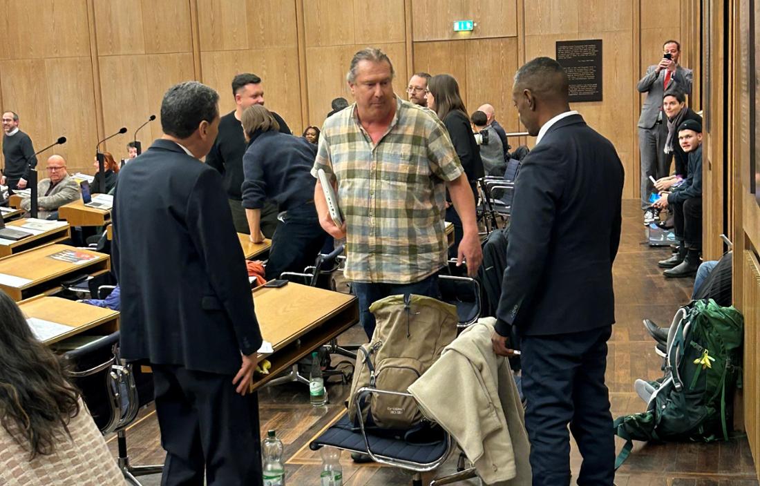 Tilo Schwichtenberg muss den Plenarsaal verlassen.