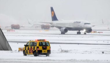 Flughafen Frankfurt annulliert 100 Flüge wegen Schnee-Chaos in Hessen