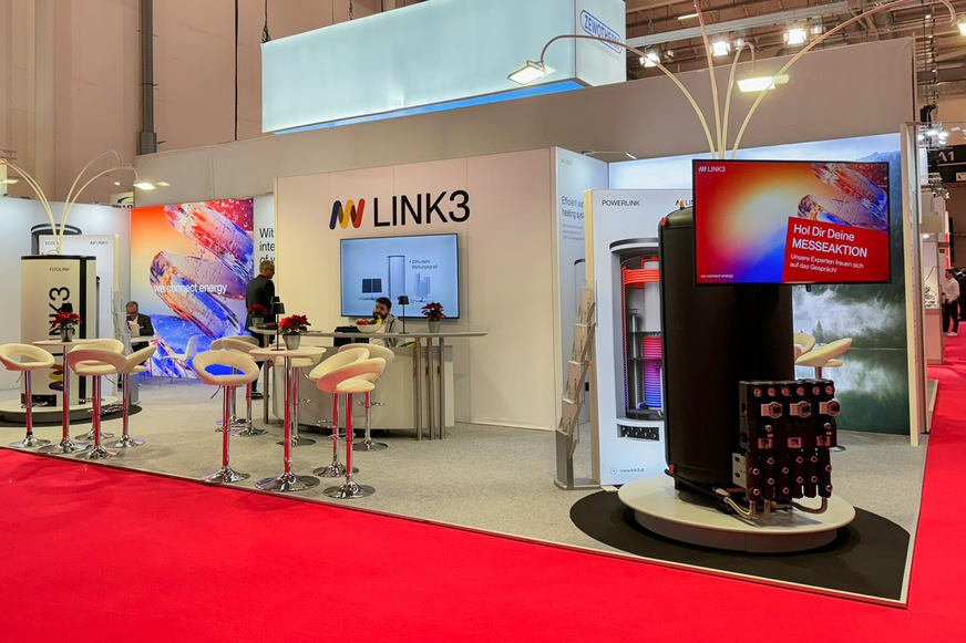 Zur SHK+E Essen zeigt sich Link3 in Halle 3 am Stand 3D13.