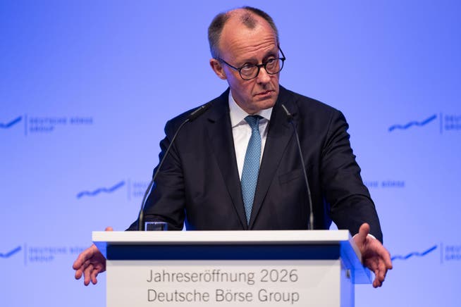 Bundeskanzler Friedrich Merz forderte beim Neujahrsempfang der Deutschen Börse in Eschborn grössere Anstrengungen für einen europäischen Kapitalmarkt.