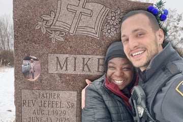 Frau schläft Monate auf Grab ihres Mannes: Die Reaktion eines Polizisten geht ans Herz