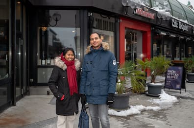 Haben sonntags keinen Platz mehr gefunden: Rollande Solofo und Teddy Seck. 