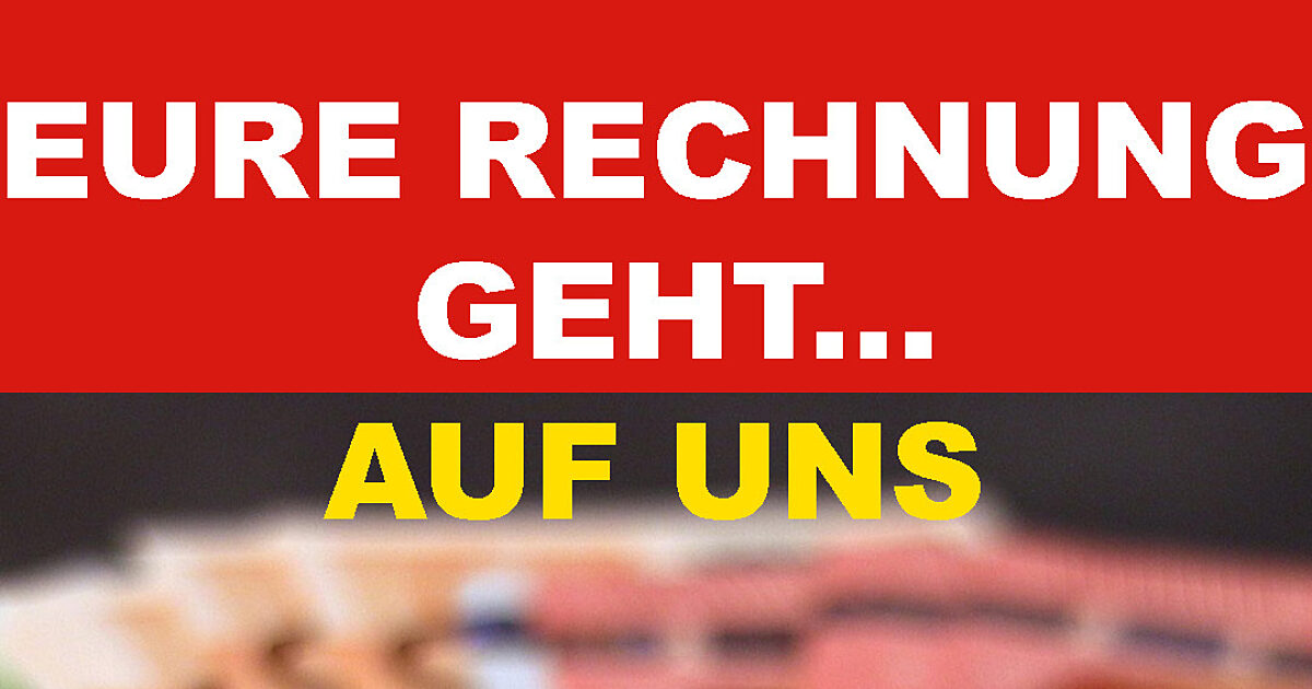 Wir zahlen Ihre Rechnung