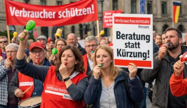 Demo in Wiesbaden: Verbraucherzentrale Hessen schlägt Alarm
