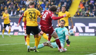 Punkt gegen Bielefeld: Dynamo Dresden klettert auf Relegationsrang
