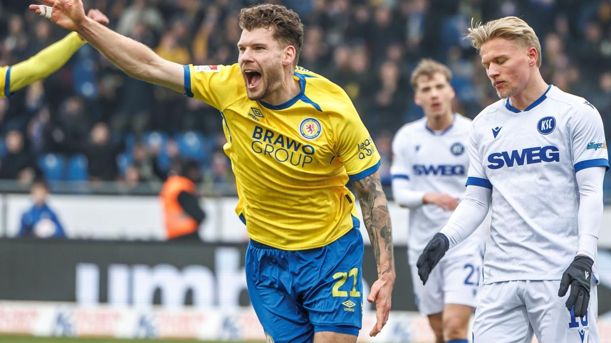 2. Fußball-Bundesliga: Auch ohne Kapitän: Braunschweig bezwingt Karlsruhe