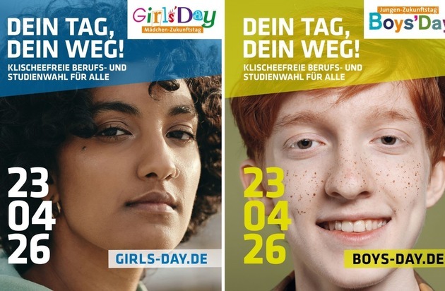 Girls'Day und Boys'Day 2026: Dein Tag, dein Weg! / Impulse für die Fachkräfte von morgen