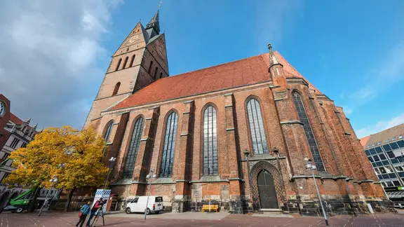 Blick auf die Marktkirche in Hannover. | picture alliance / epd-bild, Jens Schulze Blick auf die Marktkirche in Hannover.