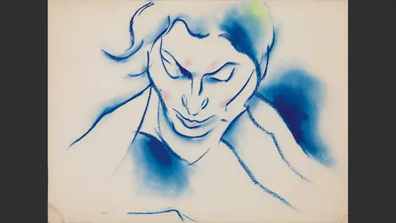 Mit schnellem Strich verlieh Walter Ophey seinen Motiven unverwechselbare Ausdruckskraft. | Kunstpalast, Düsseldorf - Horst Kolberg - ARTOTHEK Abbildung aus dem Buch "Walter Ophey - Zeichnungen": Bernhardine
