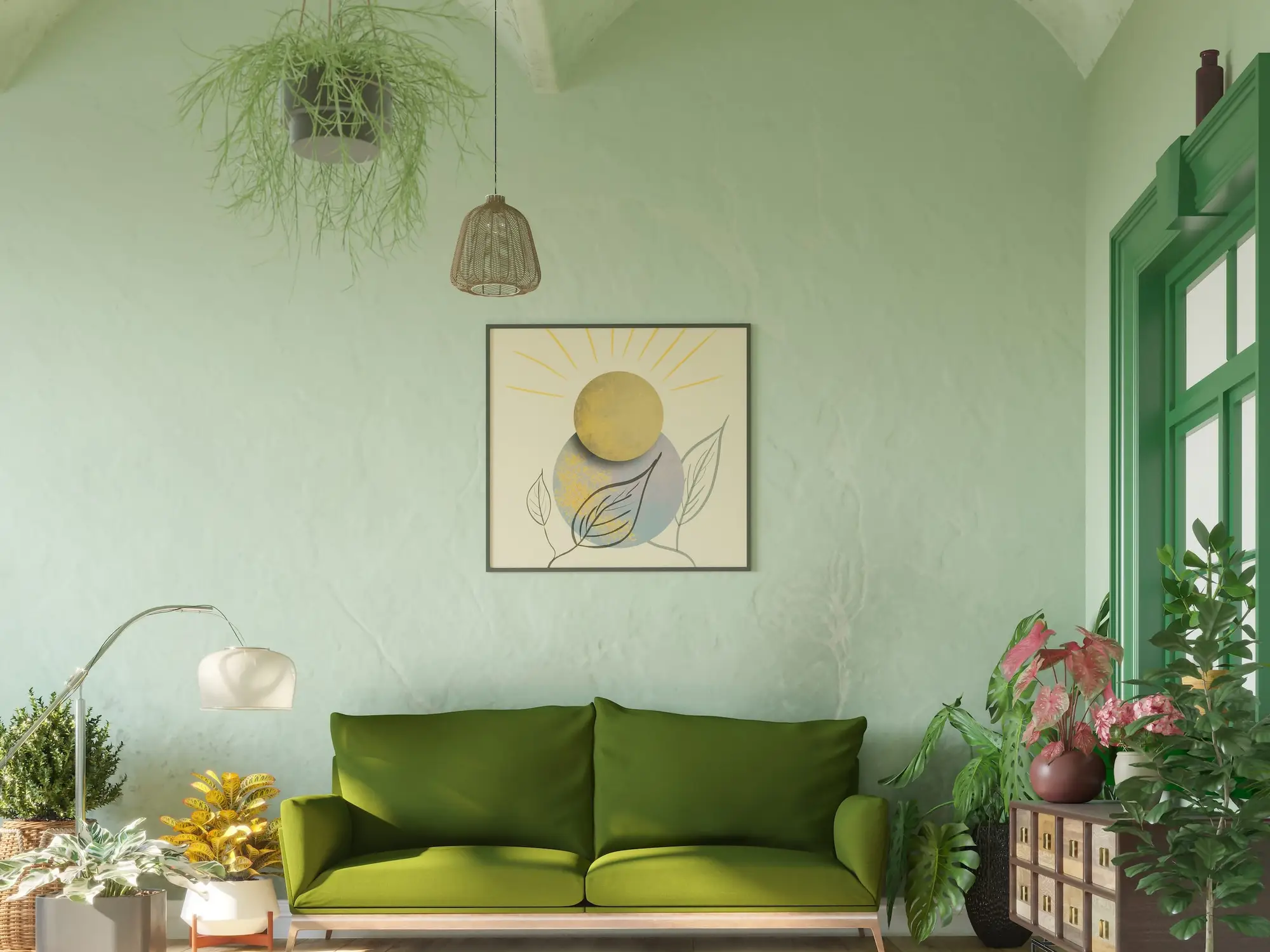 Viele Menschen probieren den Color Drenching Trend Zuhause aus.