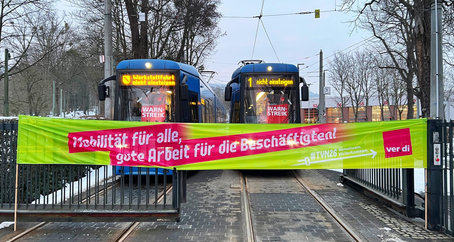 Verdi-Streik in Frankfurt, Kassel und Wiesbaden trifft Pendler hart