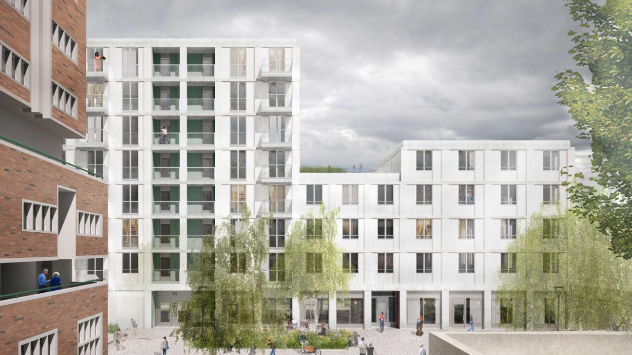 Visualisierung Neubau Wohnungen in Moabit