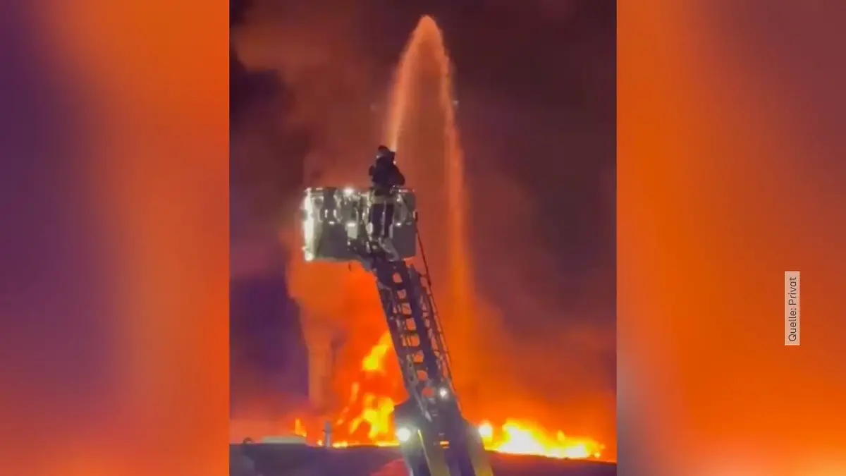 Rettungswache der Malteser in Wuppertal in Flammen
