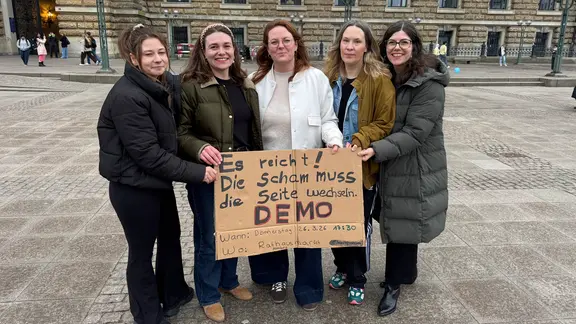 Demo-Vorbereitung | NDR/ Anina Pommerenke Demo-Vorbereitung