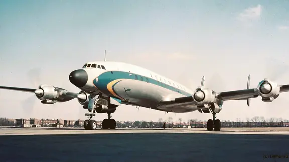 Lufthansa Lockheed Super Constellation | © Lufthansa / ARTE Die Lockheed Super Constellation symbolisierte den Neubeginn und das zweite Leben der Lufthansa. Ab 1955 verband sie Deutschland