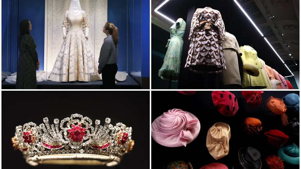 Die Ausstellung über die Kleidung der Königin eröffnet die Feierlichkeiten zum hundertsten Geburtstag der Königin.