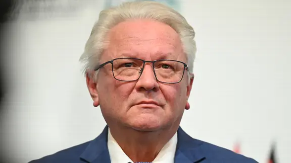 Rheinmetall-Chef Armin Papperger bei einem Termin in Hamburg.