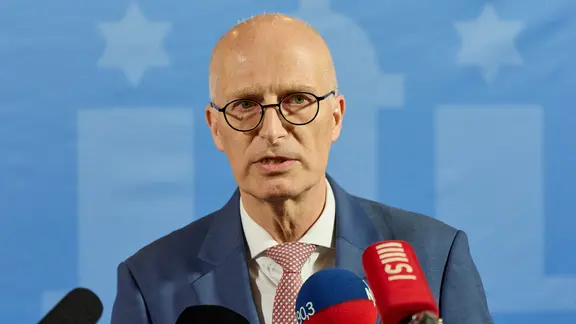 Hamburgs Erster Bürgermeister Peter Tschentscher | picture alliance/dpa | Georg Wendt Hamburgs Erster Bürgermeister Peter Tschentscher