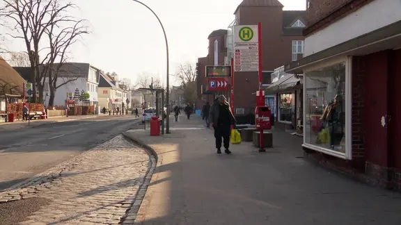 Die Frohmestraße in Hamburg-Schnelsen.
