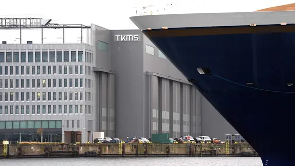 Die U-Boothalle des Marineschiffbauers Thyssenkrupp Marine Systems.