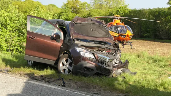 Ein Unfall auf der B430, Bornhöved.