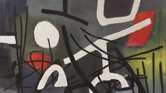 Fritz Winter: Weiße Schatten, 1952 | Anhaltische Gemäldegalerie Dessau Fritz Winter: Weiße Schatten, 1952